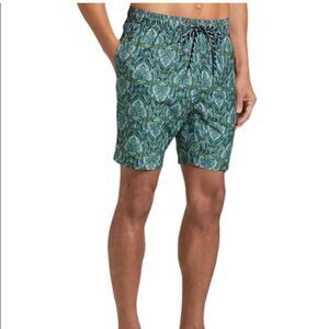 Joseph Abboud paisley swim trunks